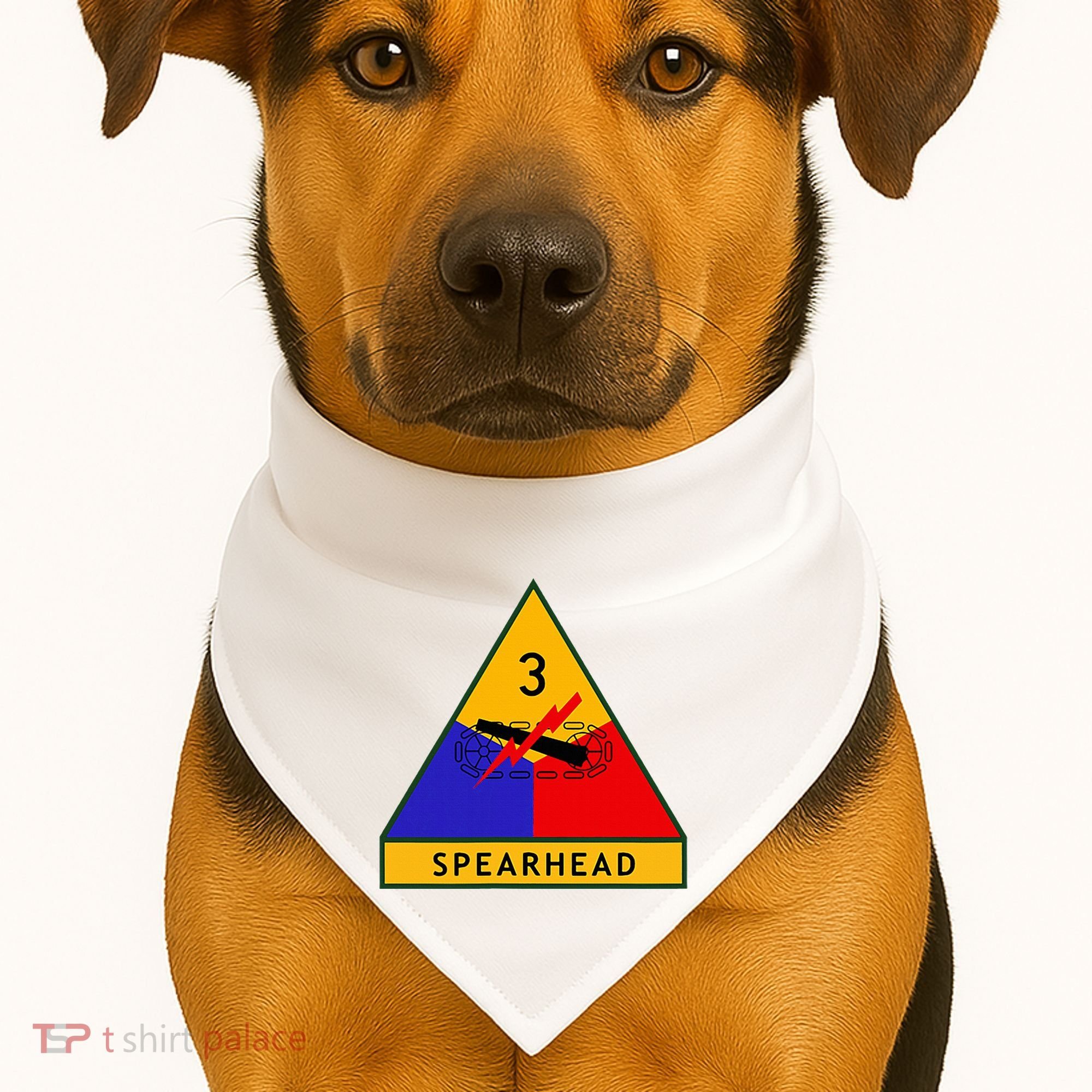 3rd Armored Division Army Wwii Spearhead USA-Made Doggie Bandana