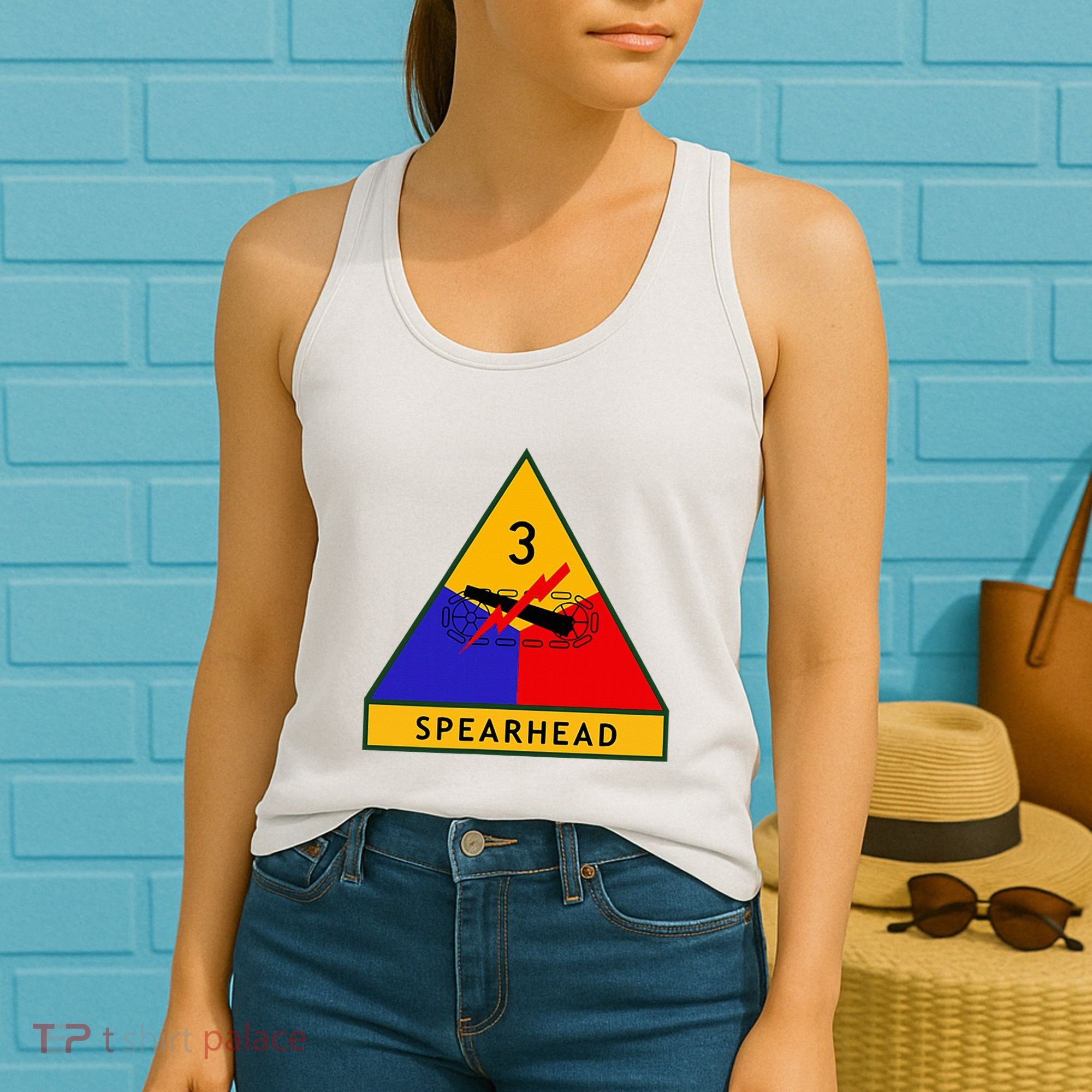 3rd Armored Division Army Wwii Spearhead Women's Tank Top