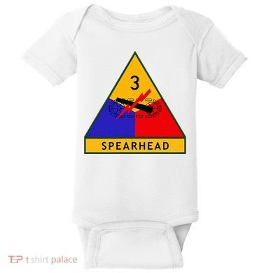3rd Armored Division Army Wwii Spearhead Baby Bodysuit