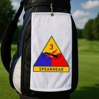 3rd Armored Division Army Wwii Spearhead Golf Towel thumb 2