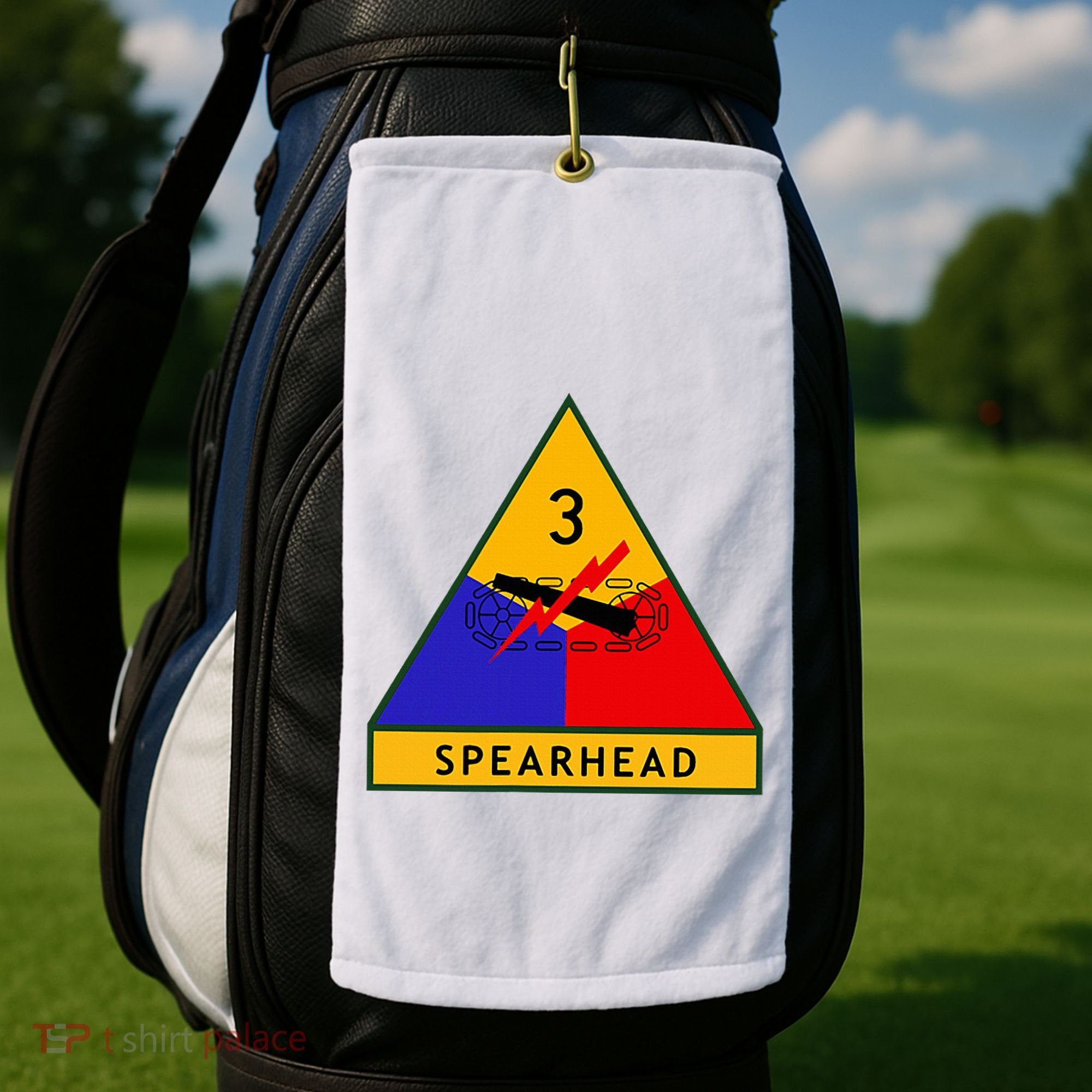 3rd Armored Division Army Wwii Spearhead Golf Towel
