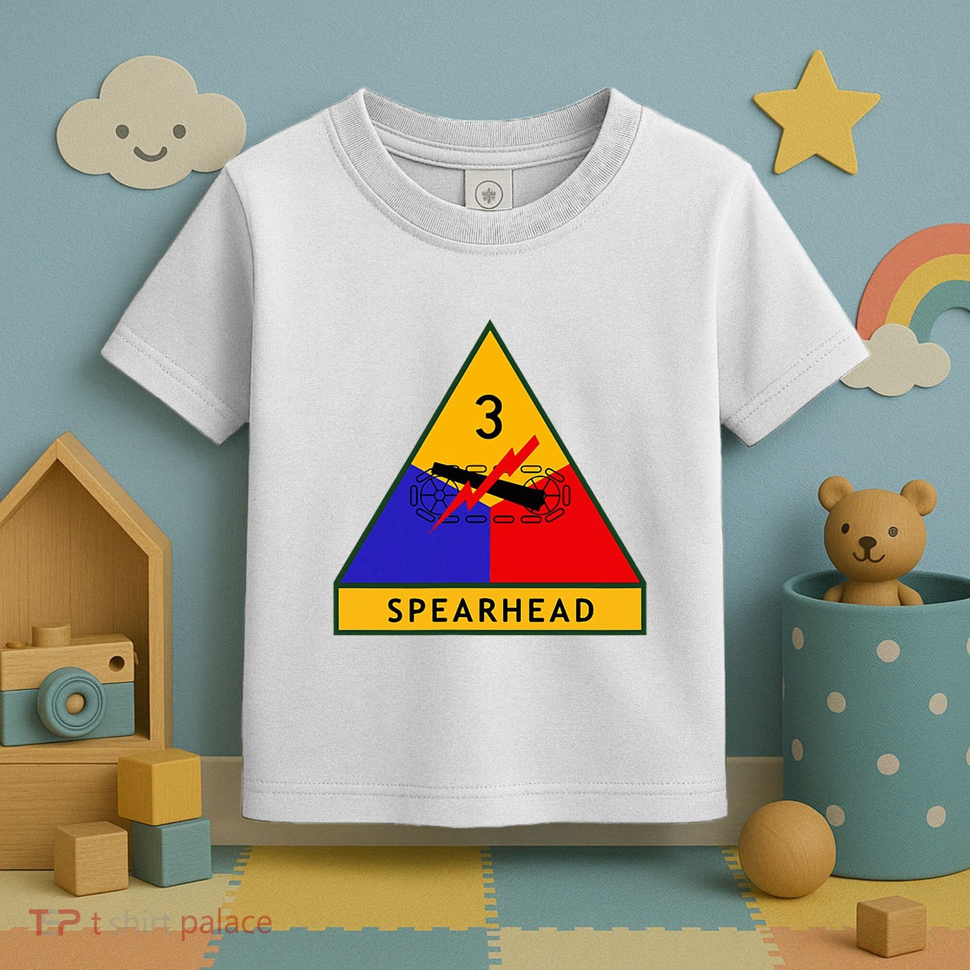 3rd Armored Division Army Wwii Spearhead Toddler T-Shirt