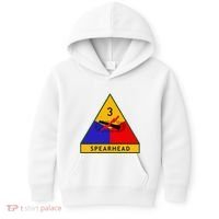 3rd Armored Division Army Wwii Spearhead Kids Hoodie thumb 0
