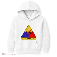 3rd Armored Division Army Wwii Spearhead Kids Hoodie thumb 0