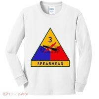 3rd Armored Division Army Wwii Spearhead Kids Long Sleeve Shirt thumb 0