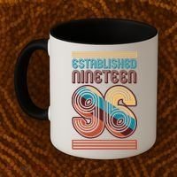 30th Birthday 1996 Established Nineteen 96 Coffee Mug thumb 2