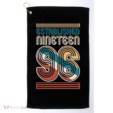30th Birthday 1996 Established Nineteen 96 Golf Towel