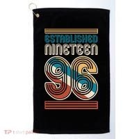 30th Birthday 1996 Established Nineteen 96 Golf Towel thumb 0
