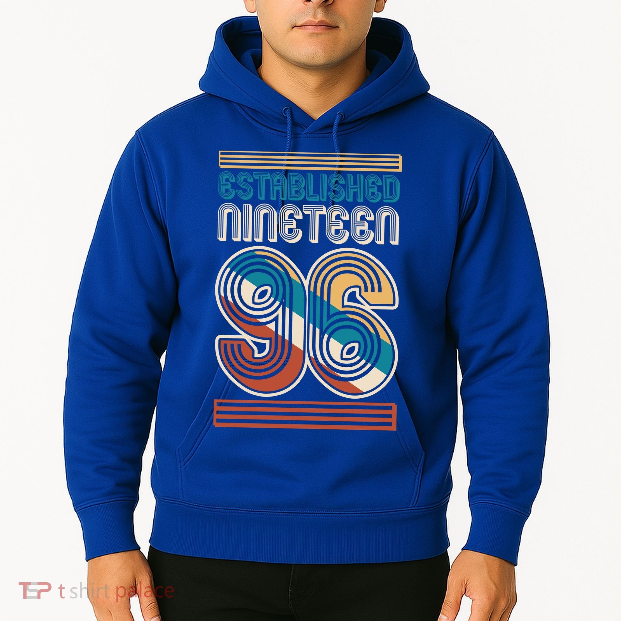 30th Birthday 1996 Established Nineteen 96 Hoodie