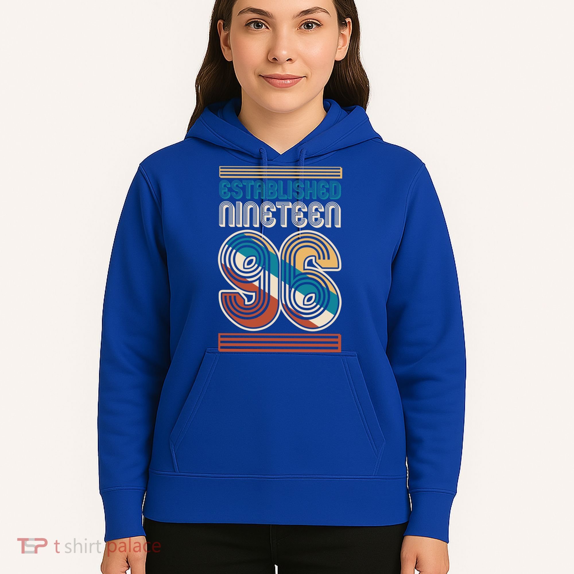 30th Birthday 1996 Established Nineteen 96 Hoodie