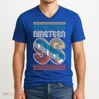 30th Birthday 1996 Established Nineteen 96 V-Neck T-Shirt thumb 2