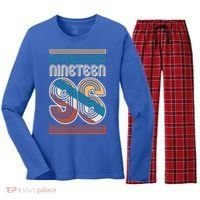 30th Birthday 1996 Established Nineteen 96 Women's Long Sleeve Flannel Pajama Set  thumb 0