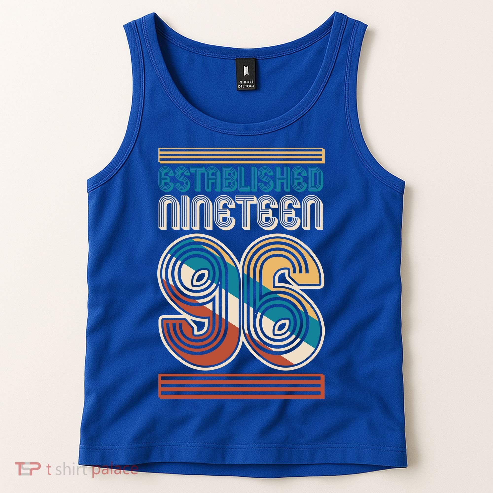 30th Birthday 1996 Established Nineteen 96 Tank Top