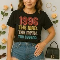 30th Birthday 1996 The Man Myth The Legend Comfort Colors Boxy T-Shirt thumb 2