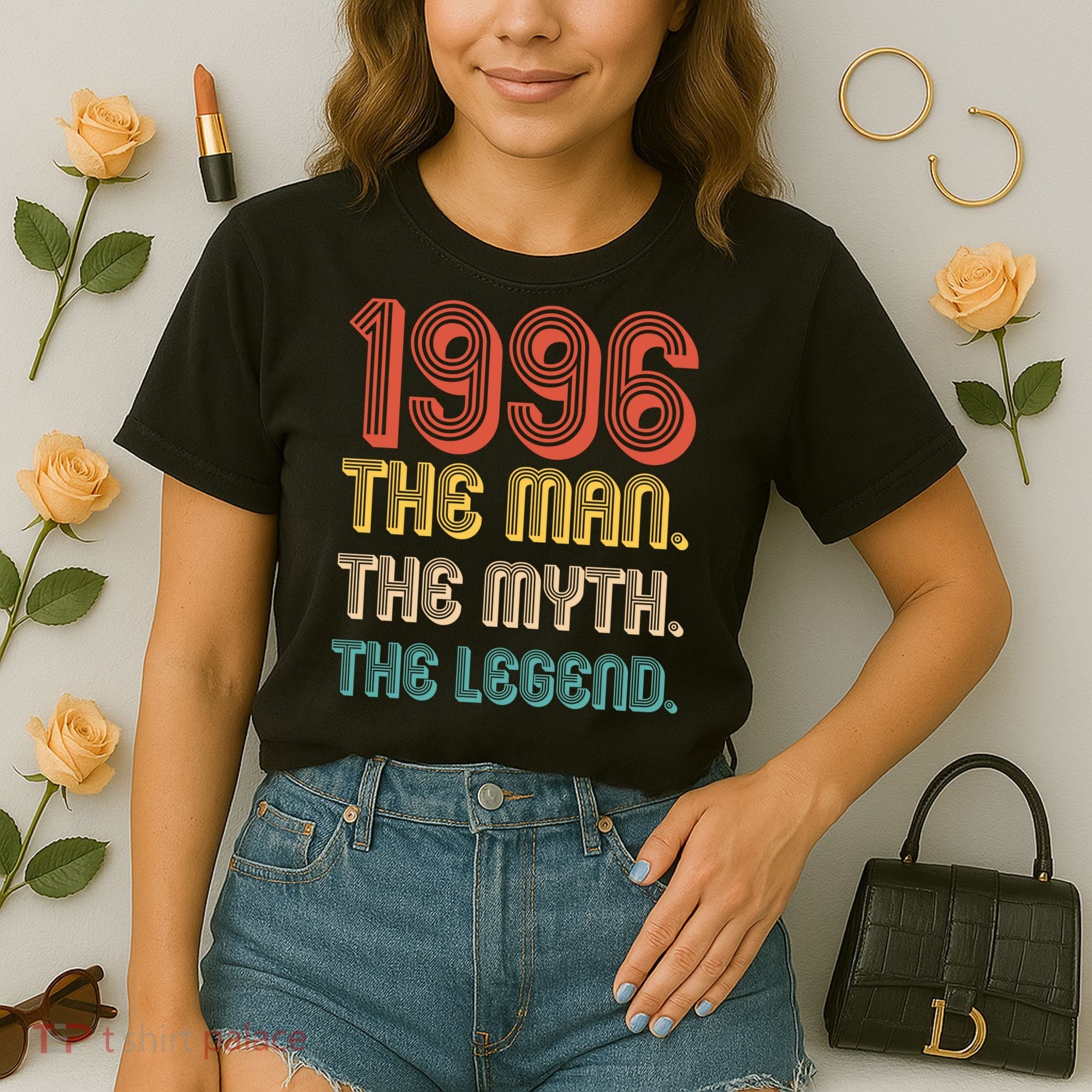 30th Birthday 1996 The Man Myth The Legend Comfort Colors Boxy T-Shirt