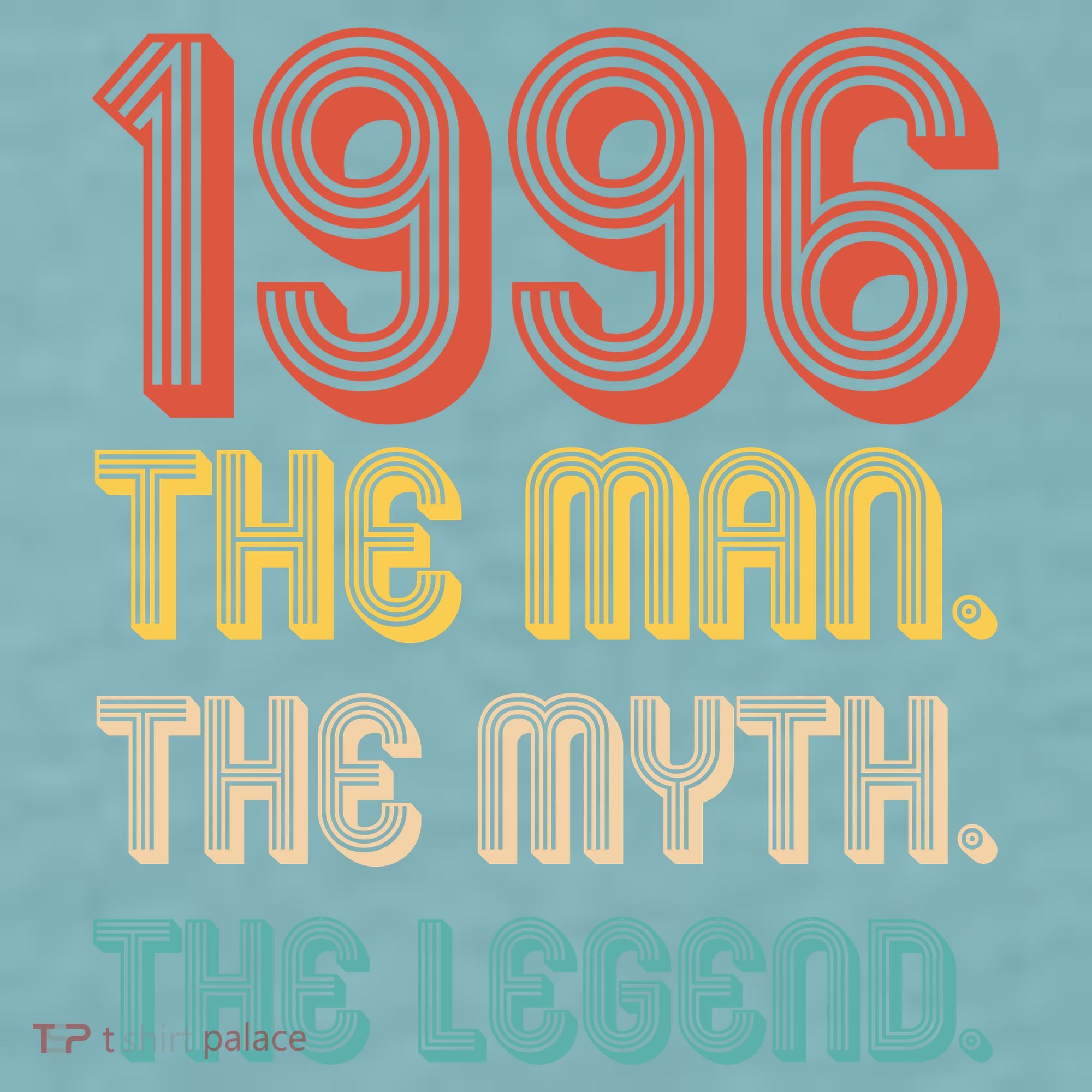 30th Birthday 1996 The Man Myth The Legend Sueded Cloud Jersey T-Shirt