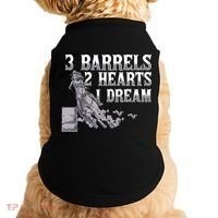 3 Barrels 2 Hearts 1 Dream Horse Barrel Racing Doggie Tank thumb 0