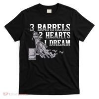 3 Barrels 2 Hearts 1 Dream Horse Barrel Racing T-Shirt thumb 0