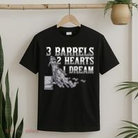 3 Barrels 2 Hearts 1 Dream Horse Barrel Racing T-Shirt thumb 2