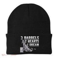 3 Barrels 2 Hearts 1 Dream Horse Barrel Racing Beanie thumb 0