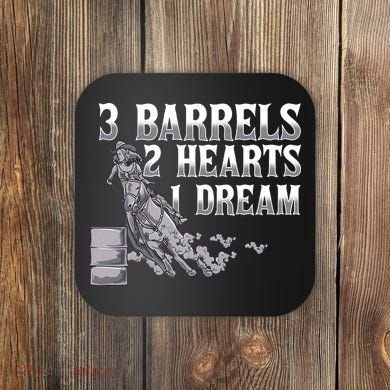 3 Barrels 2 Hearts 1 Dream Horse Barrel Racing Coaster