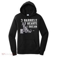 3 Barrels 2 Hearts 1 Dream Horse Barrel Racing Women's Hoodie thumb 0