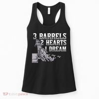 3 Barrels 2 Hearts 1 Dream Horse Barrel Racing Women's Tank Top thumb 0