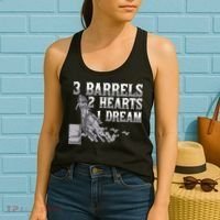 3 Barrels 2 Hearts 1 Dream Horse Barrel Racing Women's Tank Top thumb 2