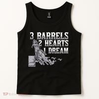 3 Barrels 2 Hearts 1 Dream Horse Barrel Racing Tank Top thumb 2
