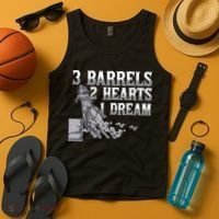 3 Barrels 2 Hearts 1 Dream Horse Barrel Racing Tank Top thumb 4