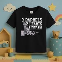 3 Barrels 2 Hearts 1 Dream Horse Barrel Racing Toddler T-Shirt thumb 3