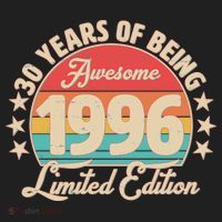 30th Birthday 30 Years Of Being Awesome 1996 Limited Edition Beanie thumb 2