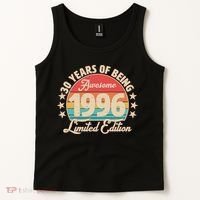 30th Birthday 30 Years Of Being Awesome 1996 Limited Edition Tank Top thumb 2