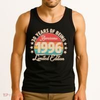 30th Birthday 30 Years Of Being Awesome 1996 Limited Edition Tank Top thumb 3