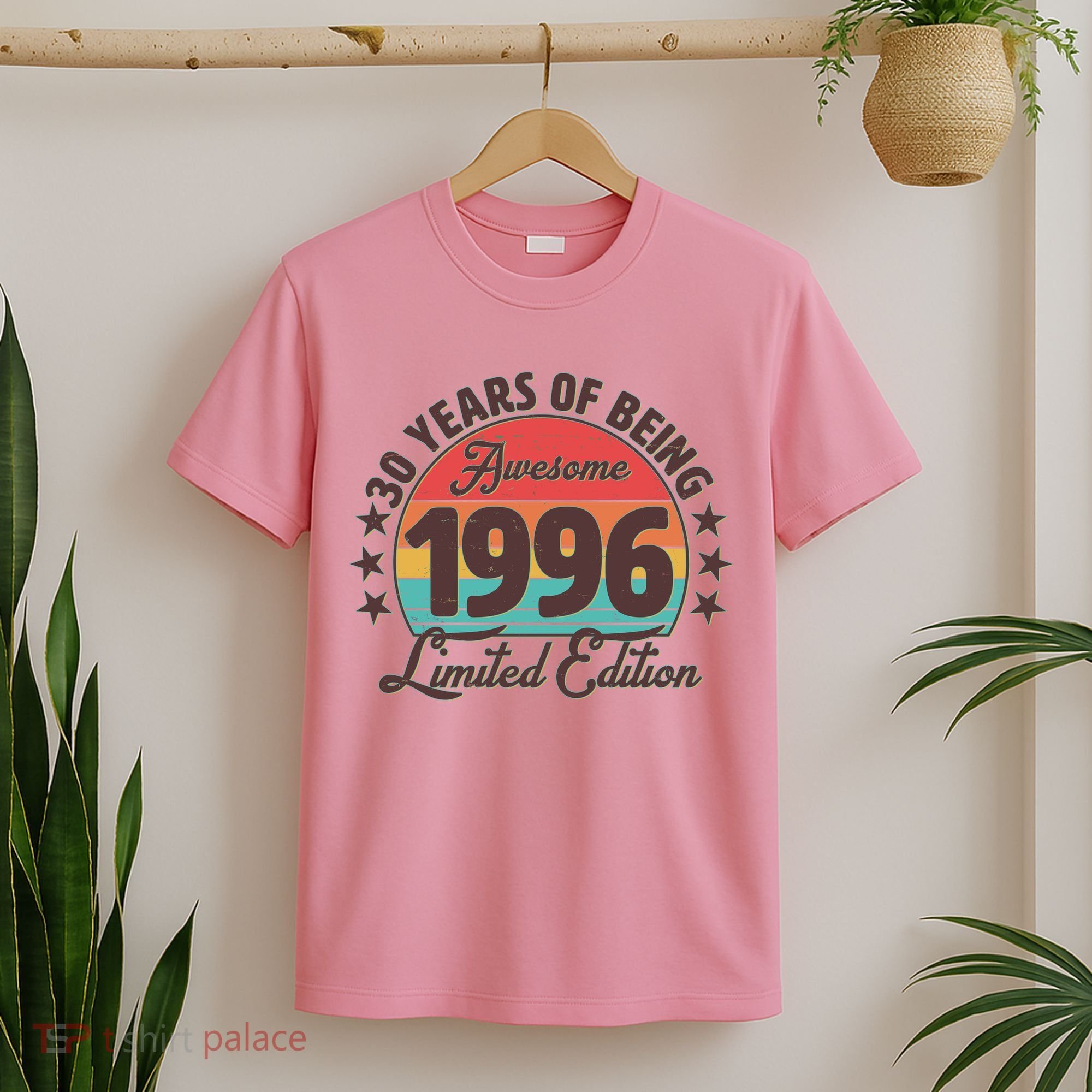 30th Birthday 30 Years Of Being Awesome 1996 Limited Edition T-Shirt