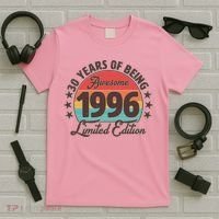 30th Birthday 30 Years Of Being Awesome 1996 Limited Edition T-Shirt thumb 5