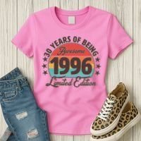 30th Birthday 30 Years Of Being Awesome 1996 Limited Edition Women's T-Shirt thumb 3