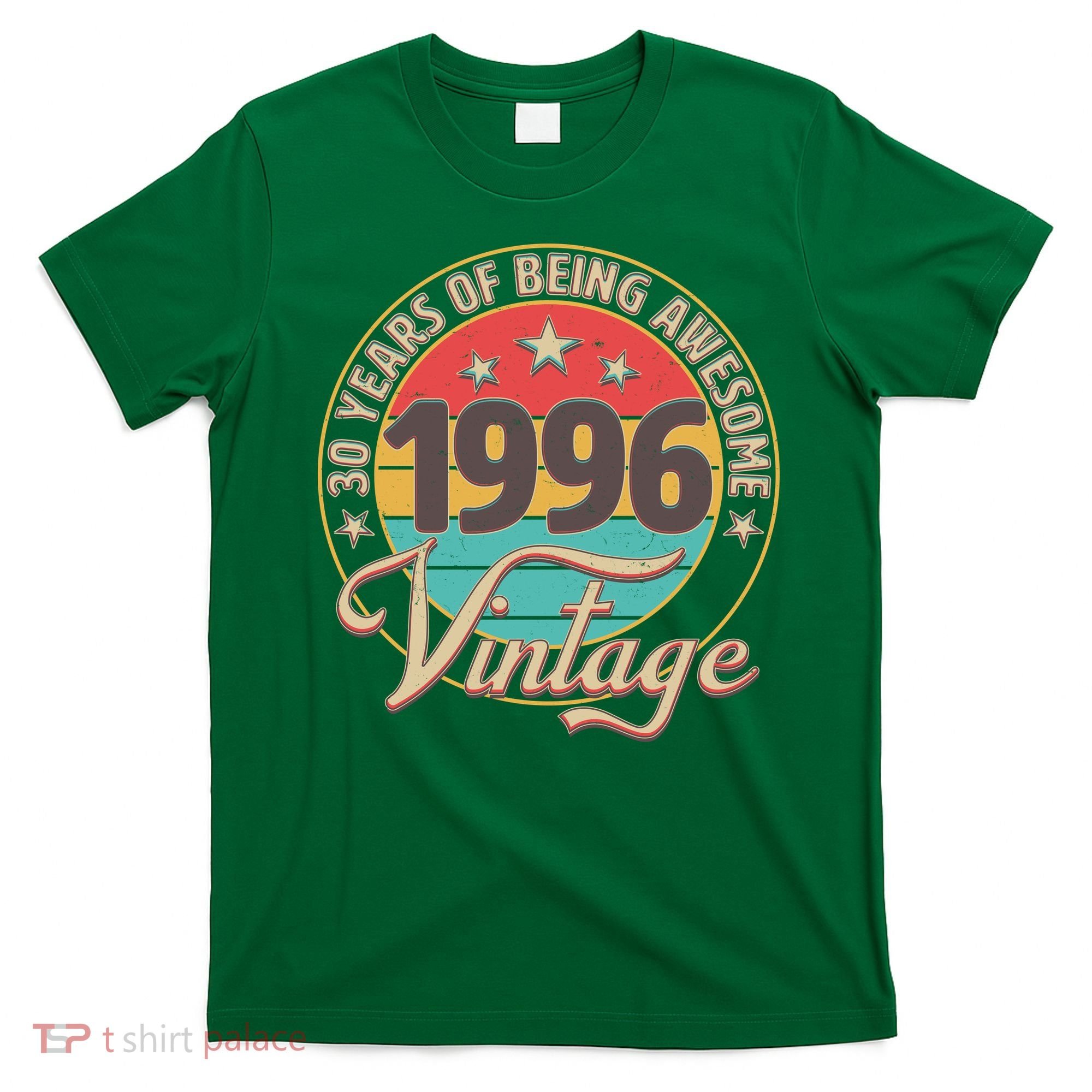 30th Birthday 30 Years Of Being Awesome 1996 Vintage  T-Shirt