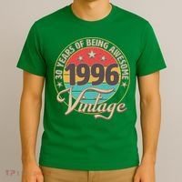 30th Birthday 30 Years Of Being Awesome 1996 Vintage  T-Shirt thumb 3