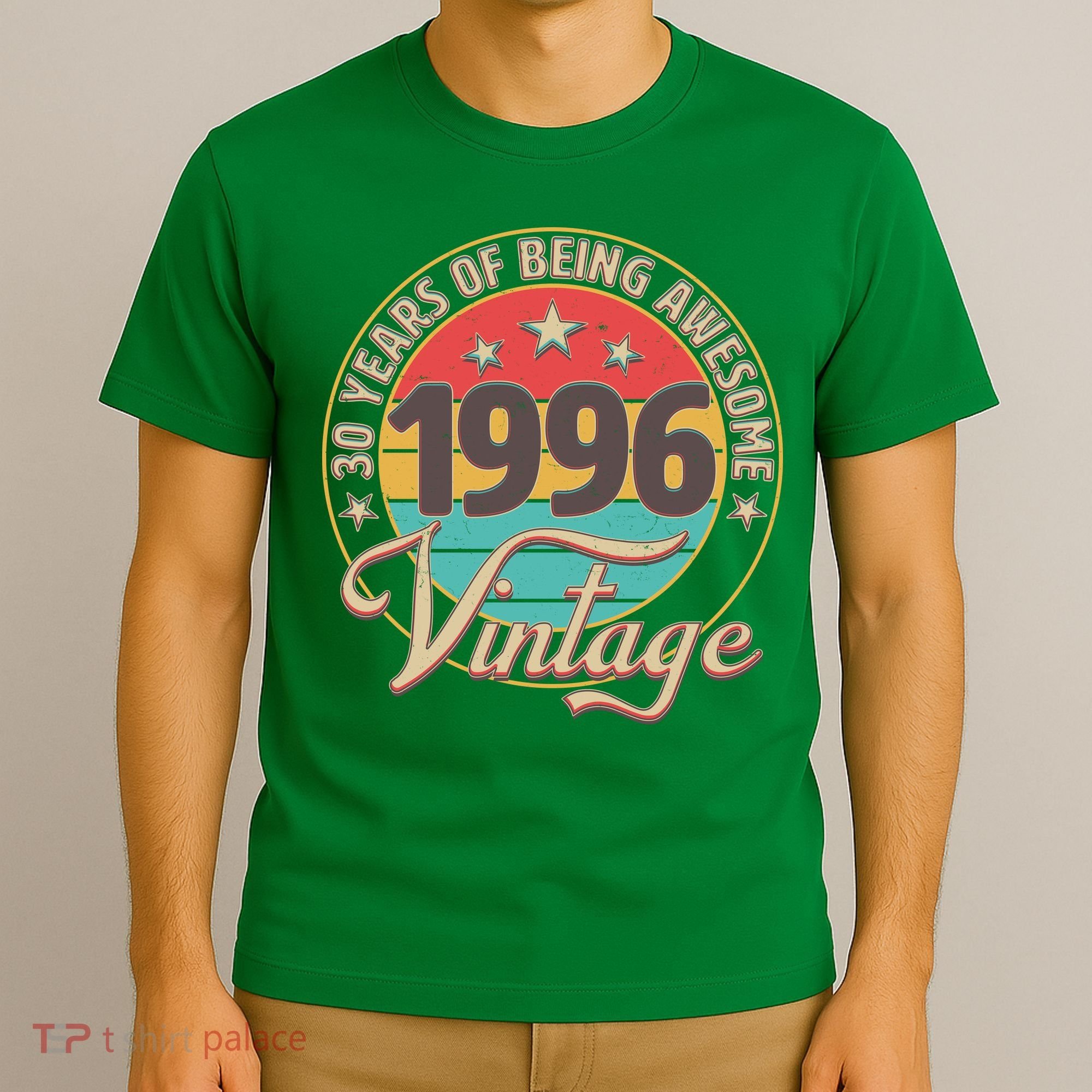30th Birthday 30 Years Of Being Awesome 1996 Vintage  T-Shirt