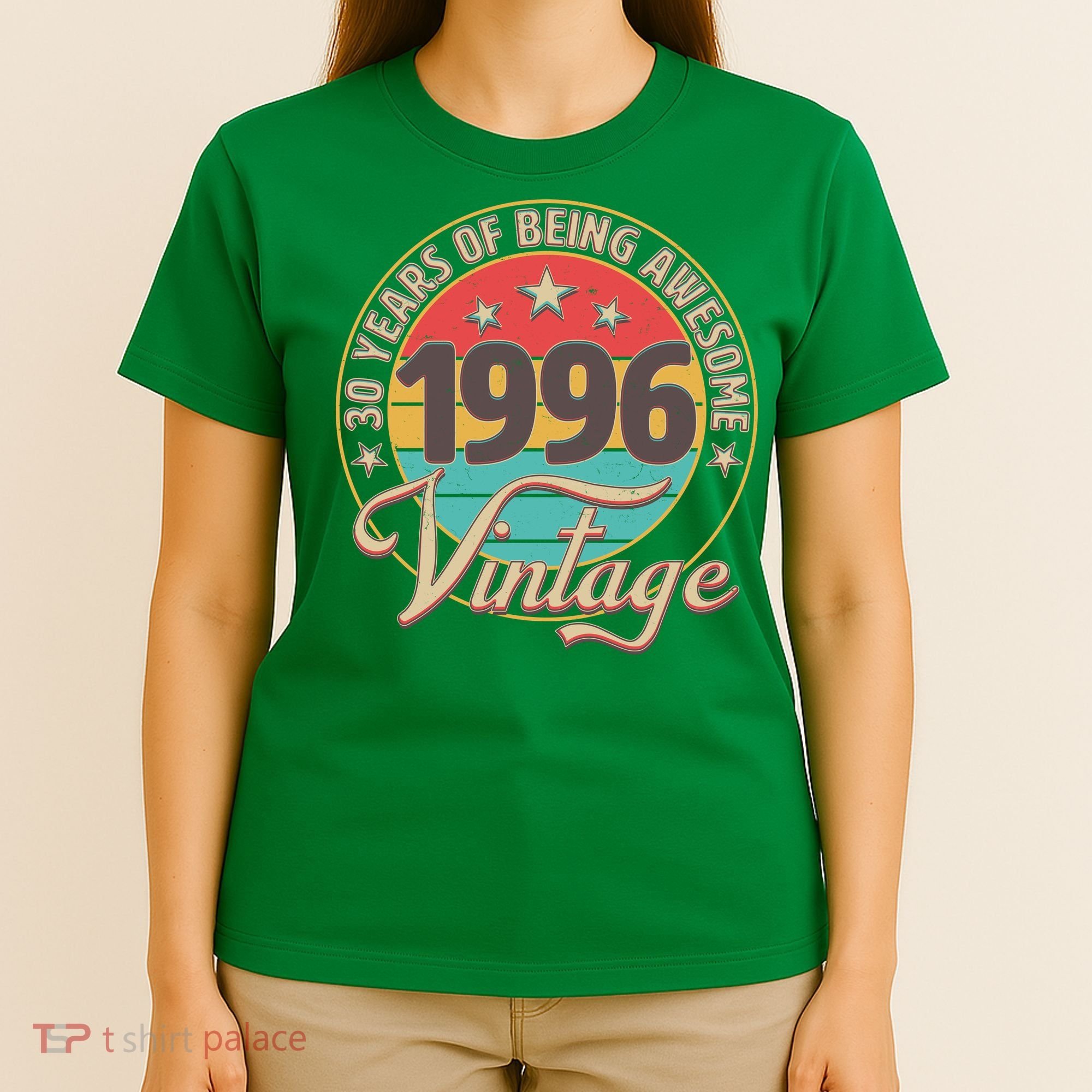 30th Birthday 30 Years Of Being Awesome 1996 Vintage  T-Shirt