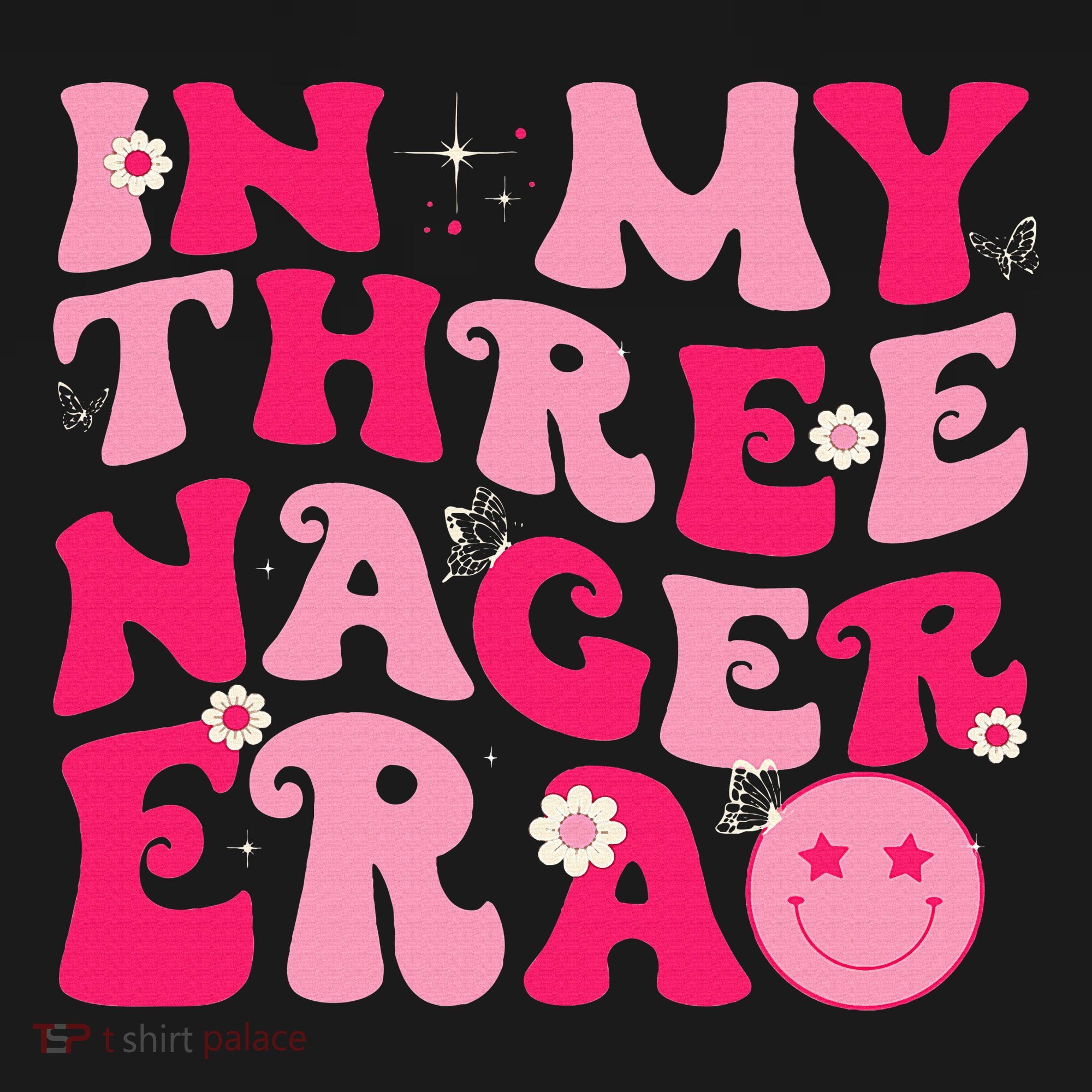 3rd Birthday 3 Year Old Bday In My Threenager Era Mousepad