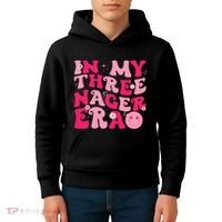 3rd Birthday 3 Year Old Bday In My Threenager Era Kids Hoodie thumb 4