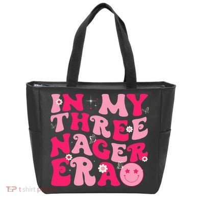 3rd Birthday 3 Year Old Bday In My Threenager Era Tote Bag