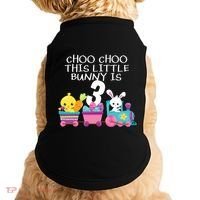 3rd Birthday 3 Easter Bunny 3 Year Old Train Outfit Doggie Tank thumb 0