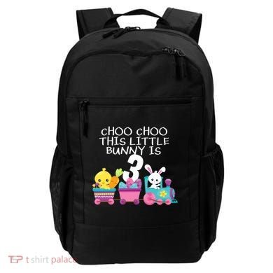3rd Birthday 3 Easter Bunny 3 Year Old Train Outfit Backpack