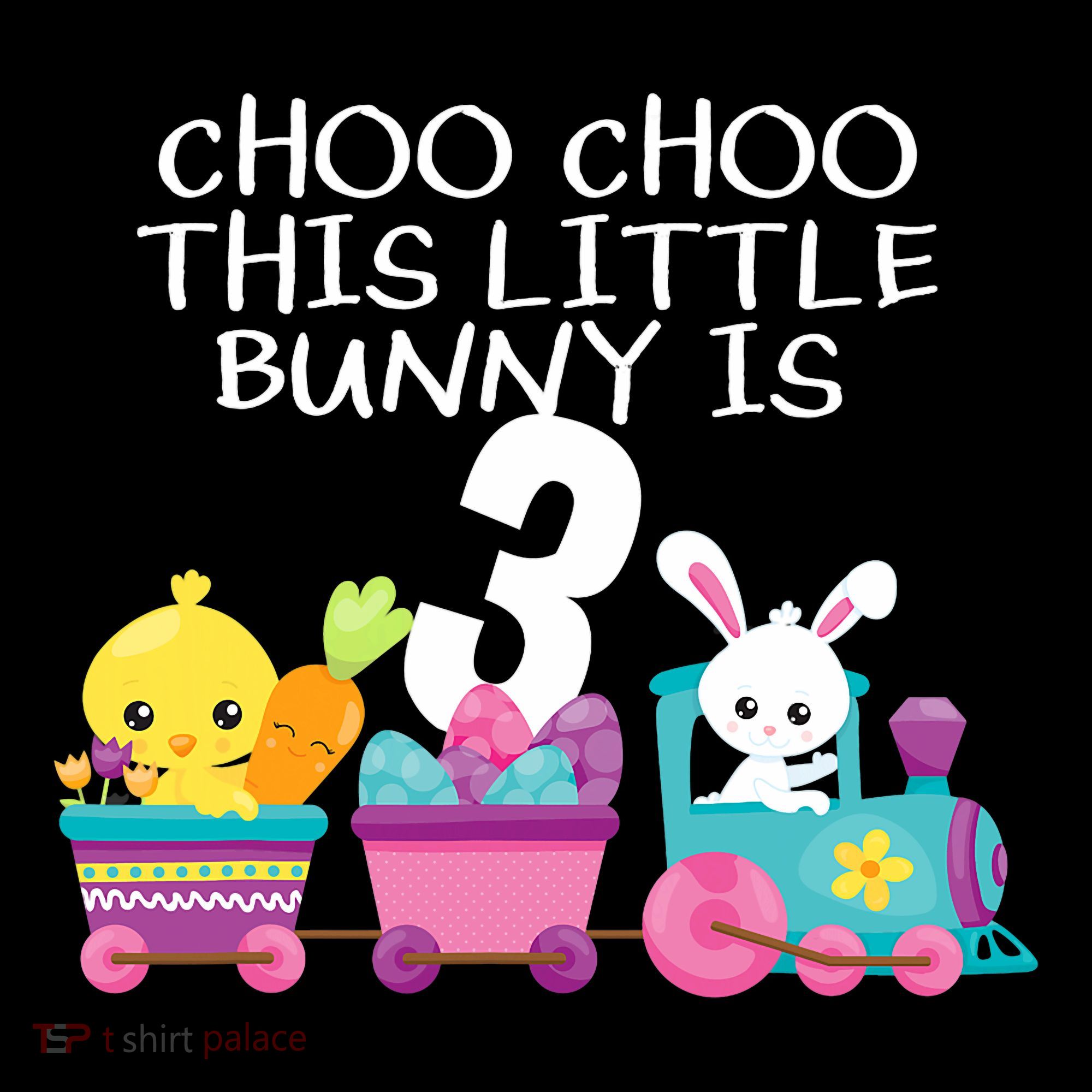 3rd Birthday 3 Easter Bunny 3 Year Old Train Outfit Mousepad