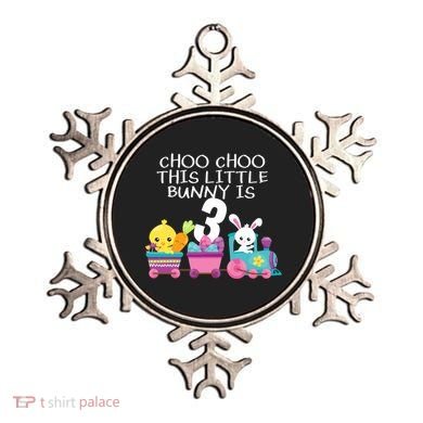 3rd Birthday 3 Easter Bunny 3 Year Old Train Outfit Ornament