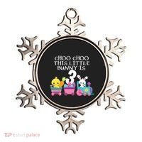 3rd Birthday 3 Easter Bunny 3 Year Old Train Outfit Ornament thumb 0