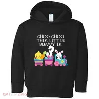 3rd Birthday 3 Easter Bunny 3 Year Old Train Outfit Toddler Hoodie thumb 0